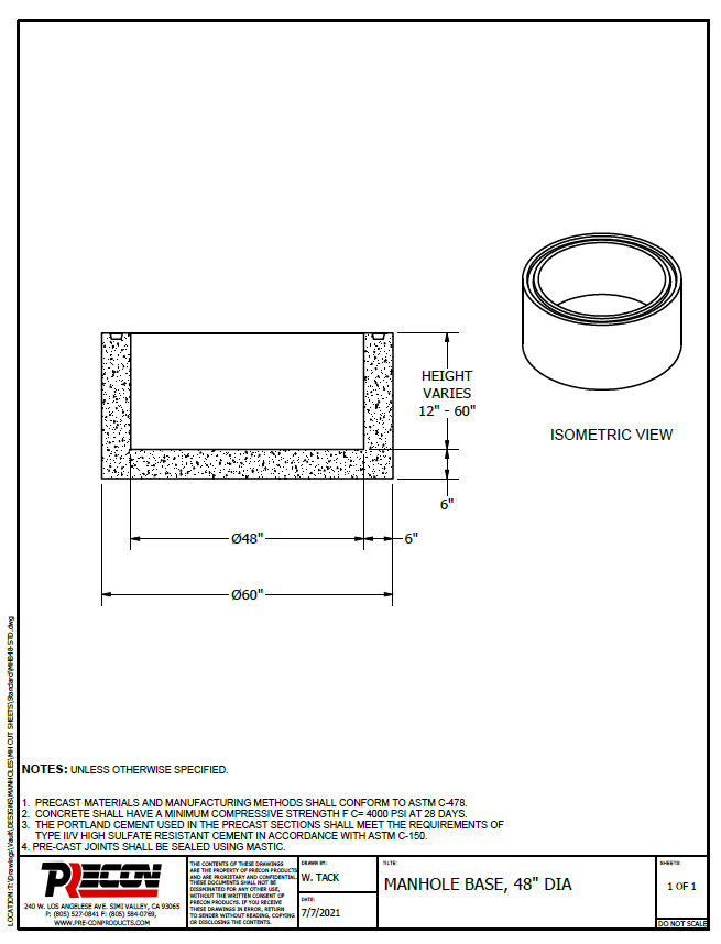 manhole bases - Precon Products