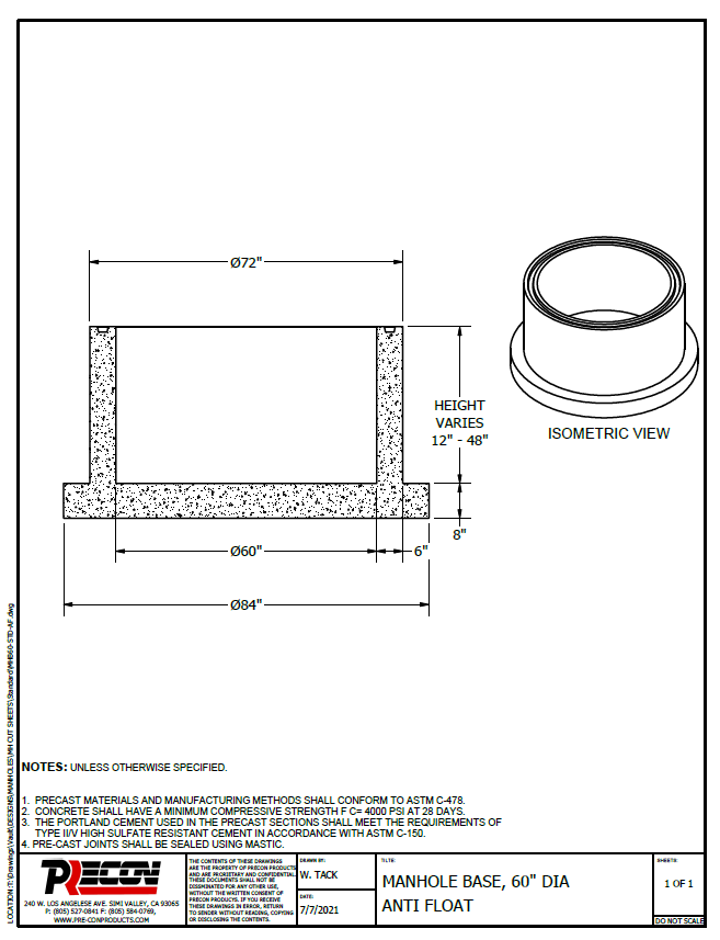 manhole bases - Precon Products